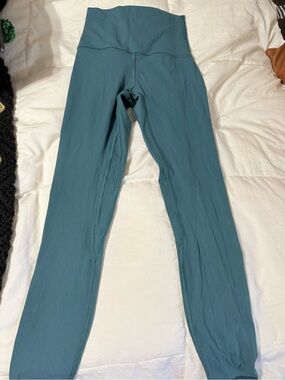 lululemon athletica High-Rise Ribbed Leggings in Teal